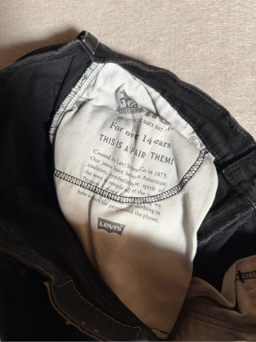 Levi's Black Men's Straight-Leg Jeans